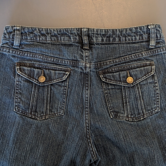 Liz Claiborne Deep Indigo Cropped Jeans - Picture 6 of 9